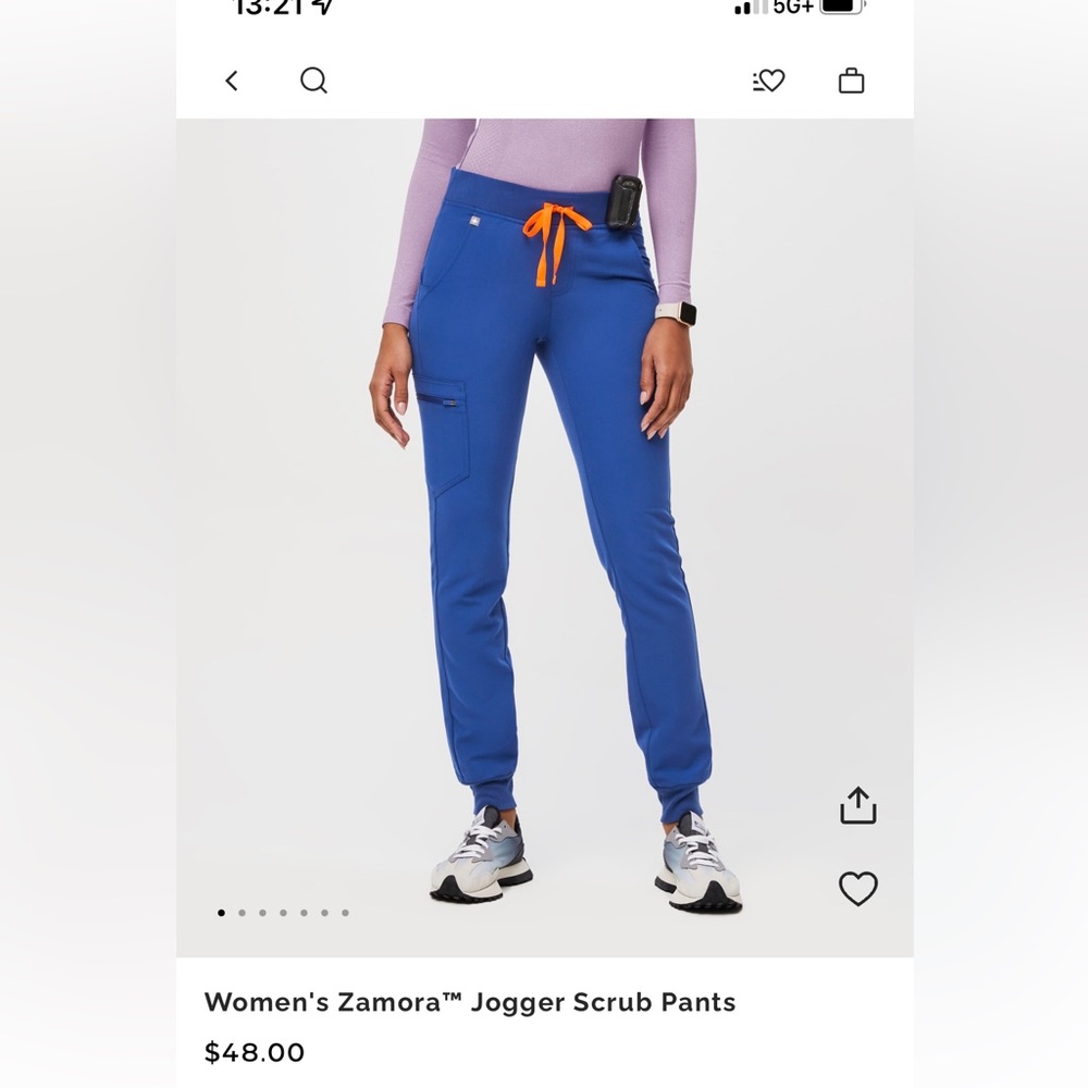 FIGS Caribbean Blue Scrub Joggers